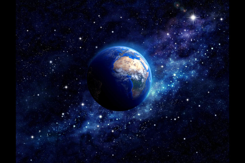 an image of Earth in space