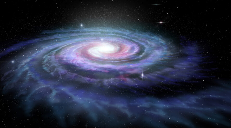 a depiction of the Milky Way galaxy