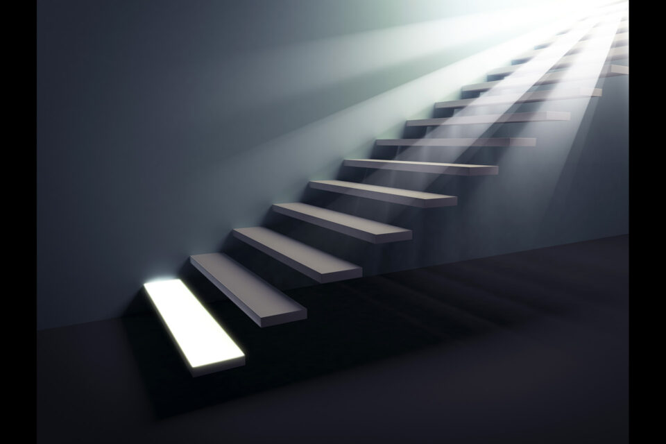 steps leading into the light